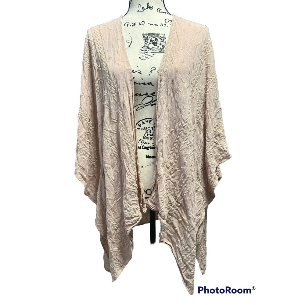 Etiquette Tan Cashmere/Polyester Long Cardigan - Very good condition